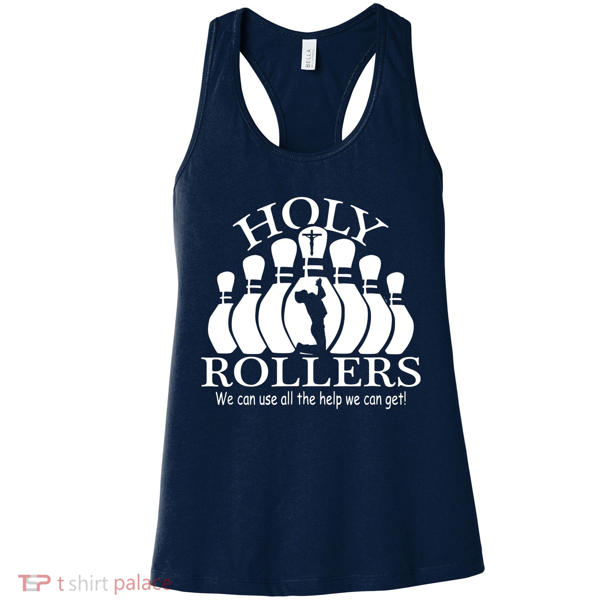 Holy Rollers Matching Bowling Team Womens Tank Top