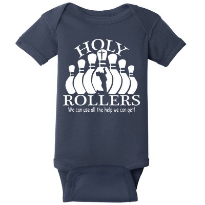 Holy Rollers Matching Bowling Team Baby Bodysuit