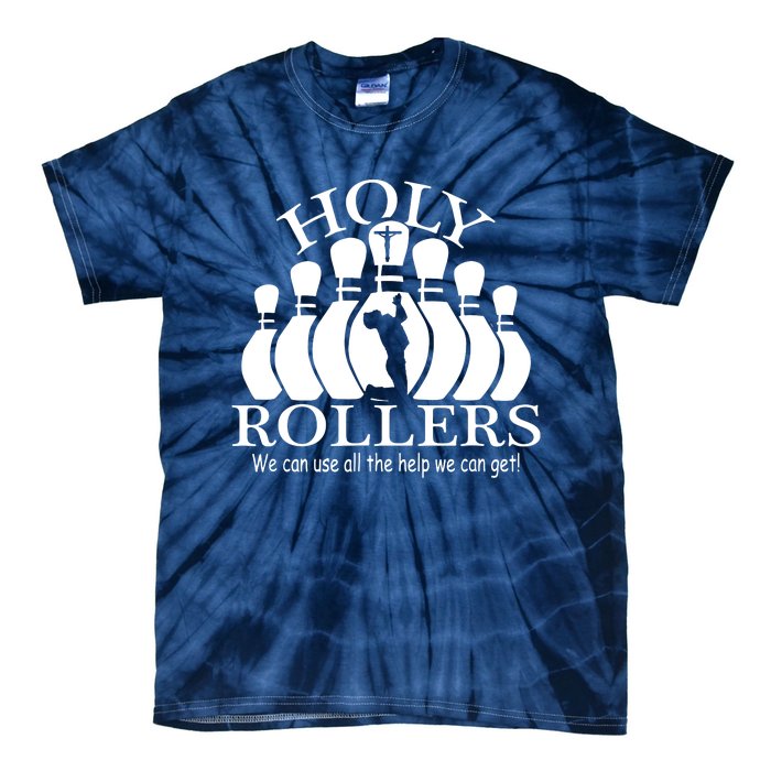 Holy Rollers Matching Bowling Team Tie-Dye T-Shirt