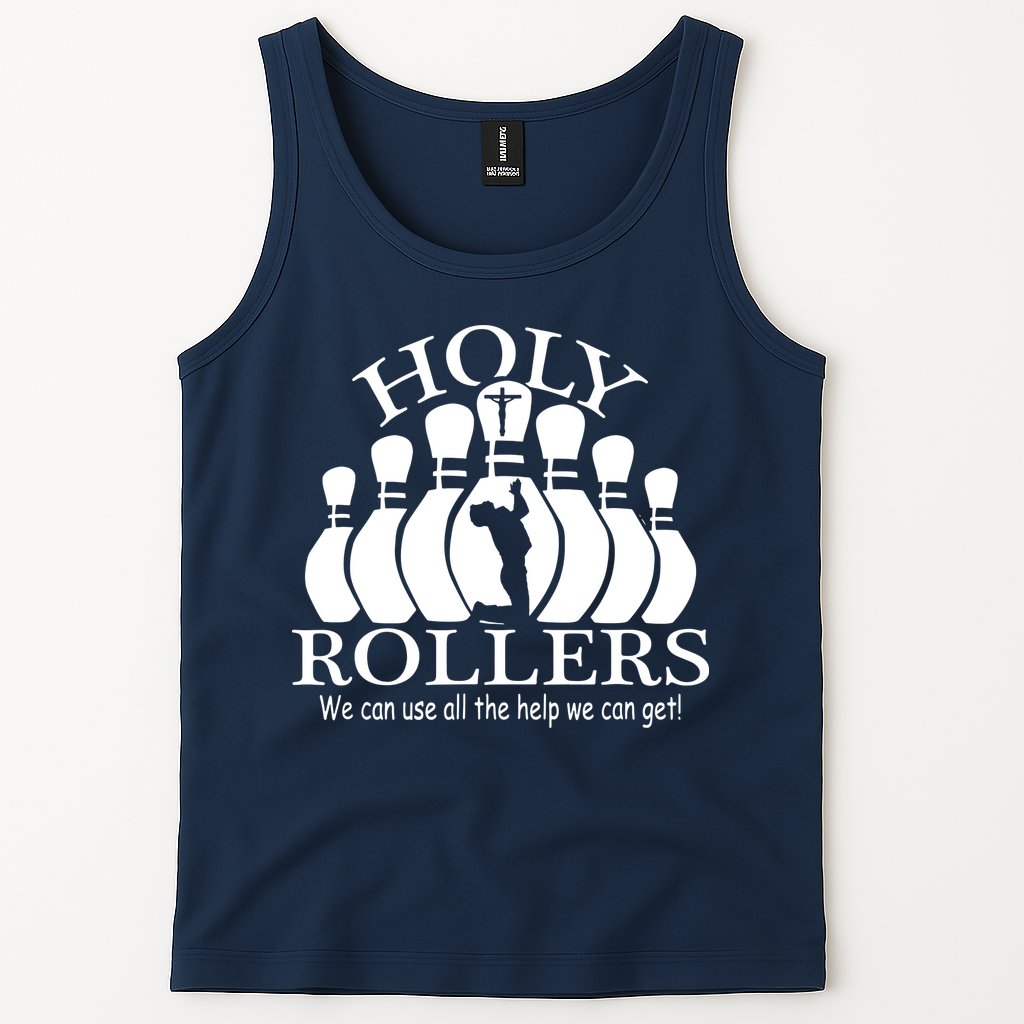 Holy Rollers Matching Bowling Team Tank Top