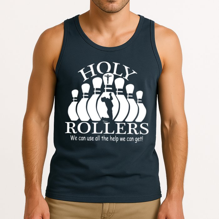 Holy Rollers Matching Bowling Team Tank Top