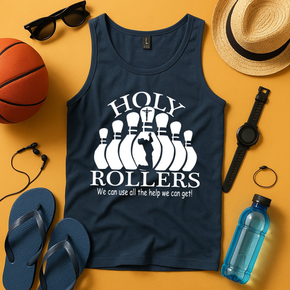 Holy Rollers Matching Bowling Team Tank Top
