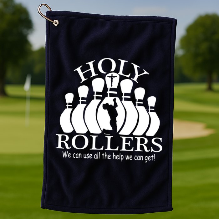 Holy Rollers Matching Bowling Team Golf Towel