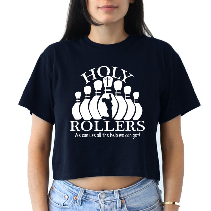 Holy Rollers Matching Bowling Team Crop Top