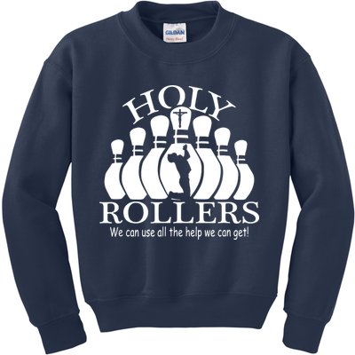 Holy Rollers Matching Bowling Team Kids Sweatshirt