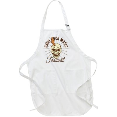 Hard Rock Music Festival Full-Length Apron With Pockets