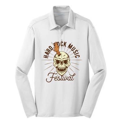 Hard Rock Music Festival Silk Touch Performance Long Sleeve Polo