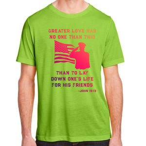 Honor Remember Memorial Military American Flag / Bible Verse Cute Gift Adult ChromaSoft Performance T-Shirt