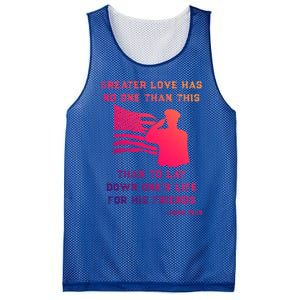 Honor Remember Memorial Military American Flag / Bible Verse Cute Gift Mesh Reversible Basketball Jersey Tank