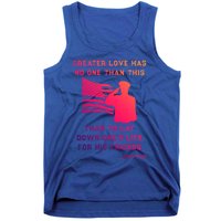 Honor Remember Memorial Military American Flag / Bible Verse Cute Gift Tank Top