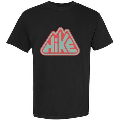 Hike! Retro Minimalist Mountain Hiking Garment-Dyed Heavyweight T-Shirt