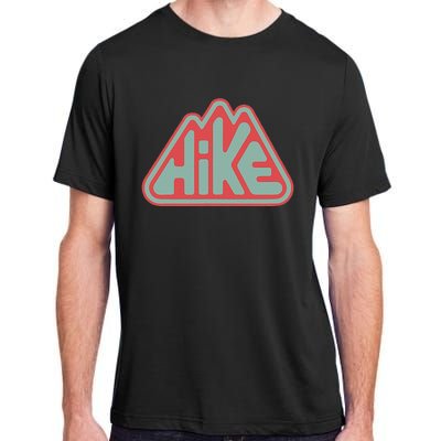 Hike! Retro Minimalist Mountain Hiking Adult ChromaSoft Performance T-Shirt