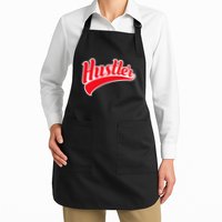 Hustler Red Money Lover Hustling Entrepreneur Hustle Full-Length Apron With Pockets
