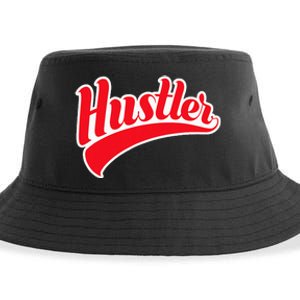 Hustler Red Money Lover Hustling Entrepreneur Hustle Sustainable Bucket Hat