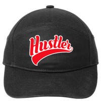 Hustler Red Money Lover Hustling Entrepreneur Hustle 7-Panel Snapback Hat