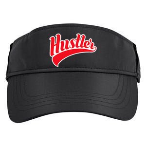 Hustler Red Money Lover Hustling Entrepreneur Hustle Adult Drive Performance Visor