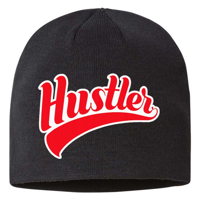 Hustler Red Money Lover Hustling Entrepreneur Hustle Sustainable Beanie