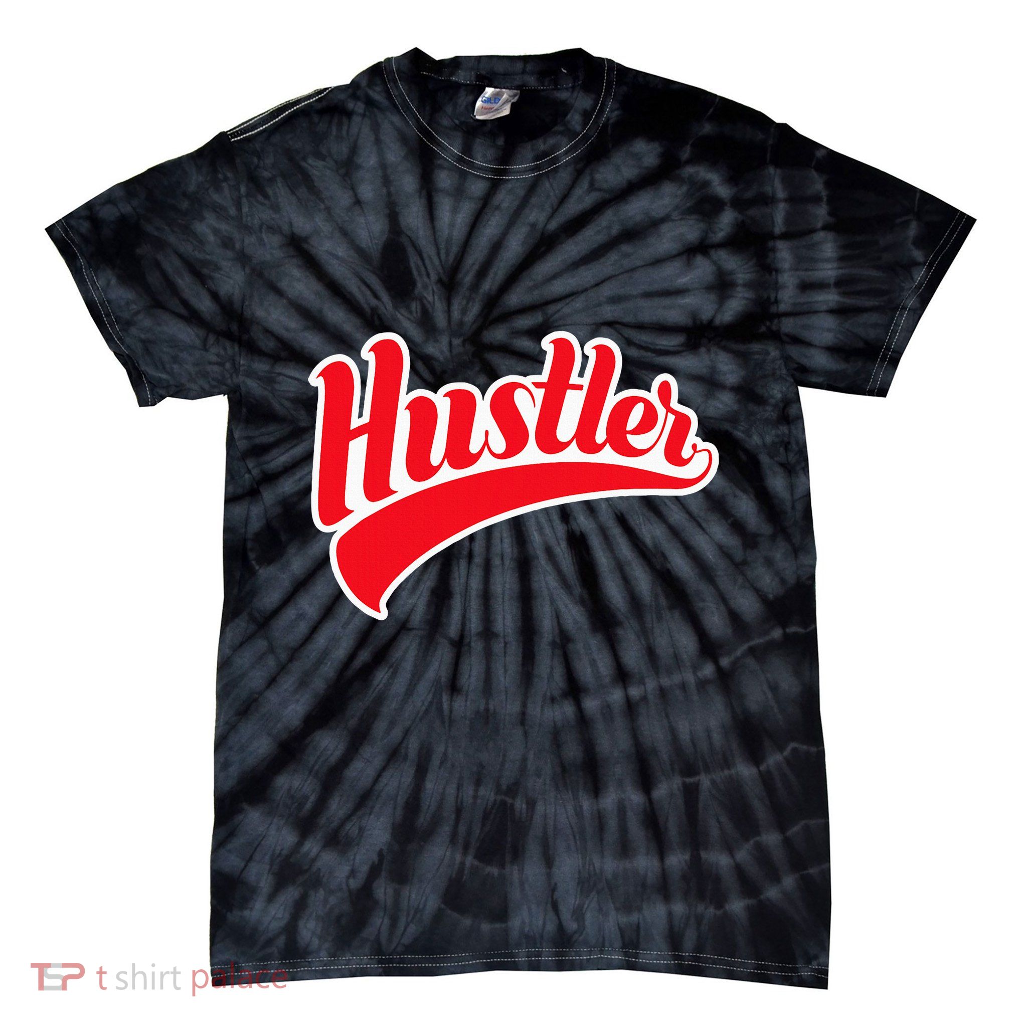 Hustler Red Money Lover Hustling Entrepreneur Hustle Tie-Dye T-Shirt