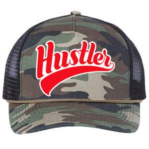 Hustler Red Money Lover Hustling Entrepreneur Hustle Retro Rope Trucker Hat Cap