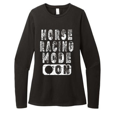 Horse Racing Mode On Equestrian Lover Womens CVC Long Sleeve Shirt