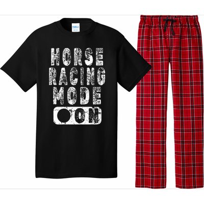 Horse Racing Mode On Equestrian Lover Pajama Set