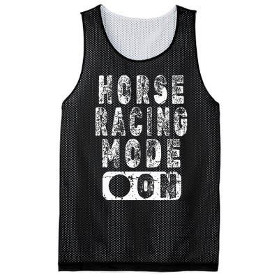 Horse Racing Mode On Equestrian Lover Mesh Reversible Basketball Jersey Tank