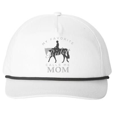 Horse Riding Mom And Son Daughter Snapback Five-Panel Rope Hat