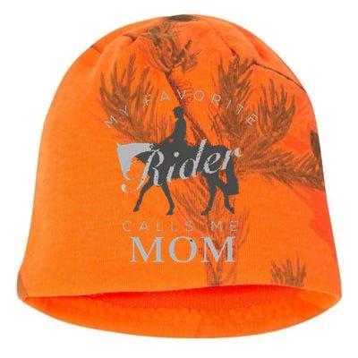 Horse Riding Mom And Son Daughter Kati - Camo Knit Beanie