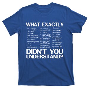 Health Rn Medicine What Exactly Didnt You Understand Gift T-Shirt