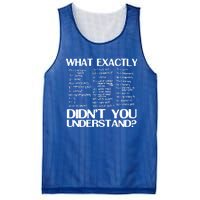 Health Rn Medicine What Exactly Didnt You Understand Gift Mesh Reversible Basketball Jersey Tank