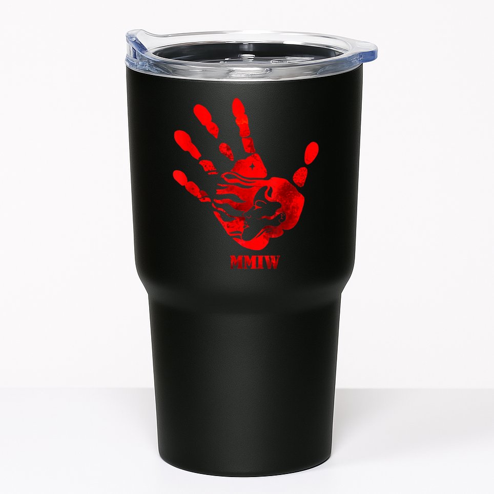 Hand Red MMIW Tumbler