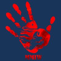 Hand Red MMIW Button