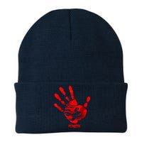 Hand Red MMIW Knit Cap Winter Beanie