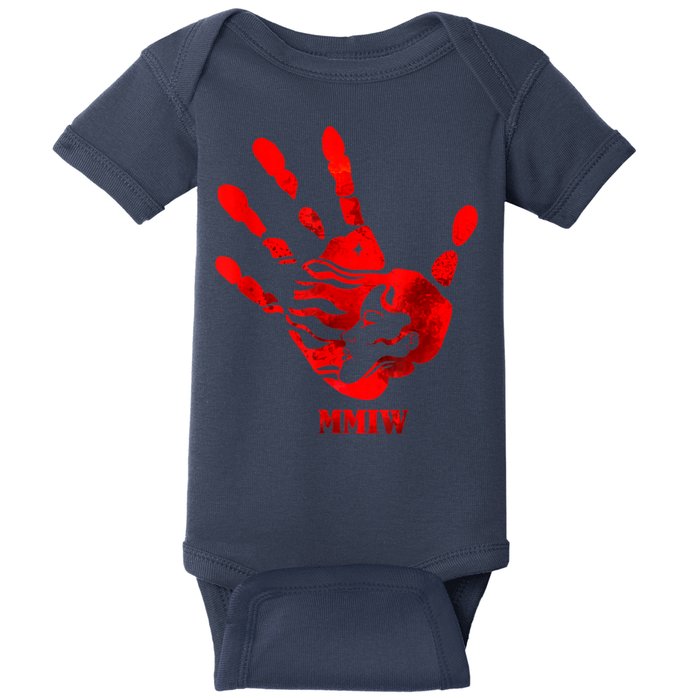 Hand Red MMIW Baby Bodysuit