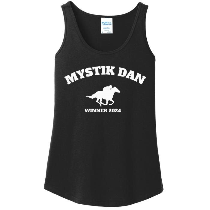 Horse Racing Mystik Dan Winner 2024 Ladies Essential Tank