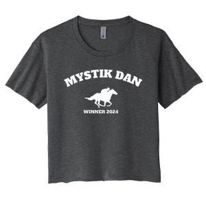 Horse Racing Mystik Dan Winner 2024 Women's Crop Top Tee