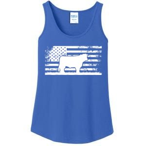 Hereford Rancher Meaningful Gift American Flag For Hereford Cow Farmer Gift Ladies Essential Tank