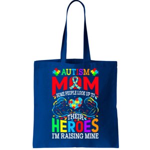 Hero Raising Mine Autism Awareness Autism Mom Gift Tote Bag