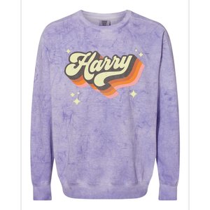 Harry Retro Male First Name Personalized 70s Colorblast Crewneck Sweatshirt