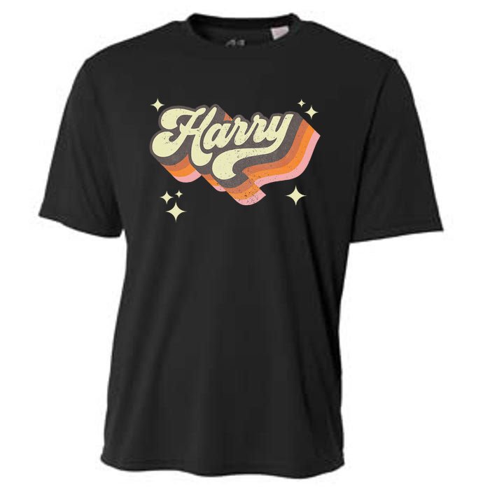 Harry Retro Male First Name Personalized 70s Cooling Performance Crew T-Shirt