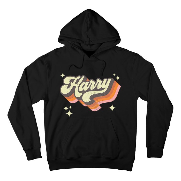 Harry Retro Male First Name Personalized 70s Hoodie