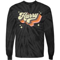 Harry Retro Male First Name Personalized 70s Tie-Dye Long Sleeve Shirt