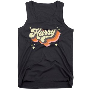 Harry Retro Male First Name Personalized 70s Tank Top