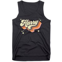 Harry Retro Male First Name Personalized 70s Tank Top