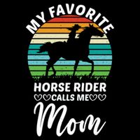 Horseback Riding Mum My Favorite Horse Rider Calls Me Mom Gift Impact Tech Backpack