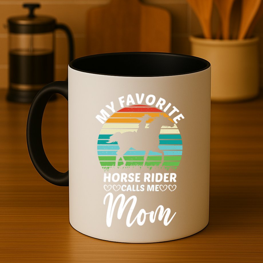 Horseback Riding Mum My Favorite Horse Rider Calls Me Mom Gift Mug