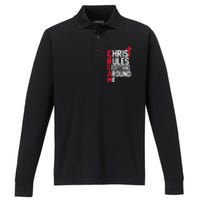 Hiphop Rap Music Cream Christ Rules Everything Around Me Performance Long Sleeve Polo