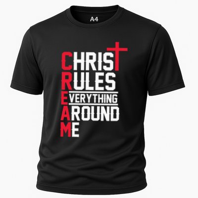 Hiphop Rap Music Cream Christ Rules Everything Around Me Performance Shirt