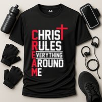 Hiphop Rap Music Cream Christ Rules Everything Around Me Cooling Performance Crew T-Shirt