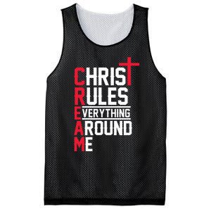 Hiphop Rap Music Cream Christ Rules Everything Around Me Mesh Reversible Basketball Jersey Tank